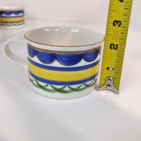 MIKASA in taglio CAA81 ALGARVE  set of 4 té/ coffee cups - Picture 7 of 9